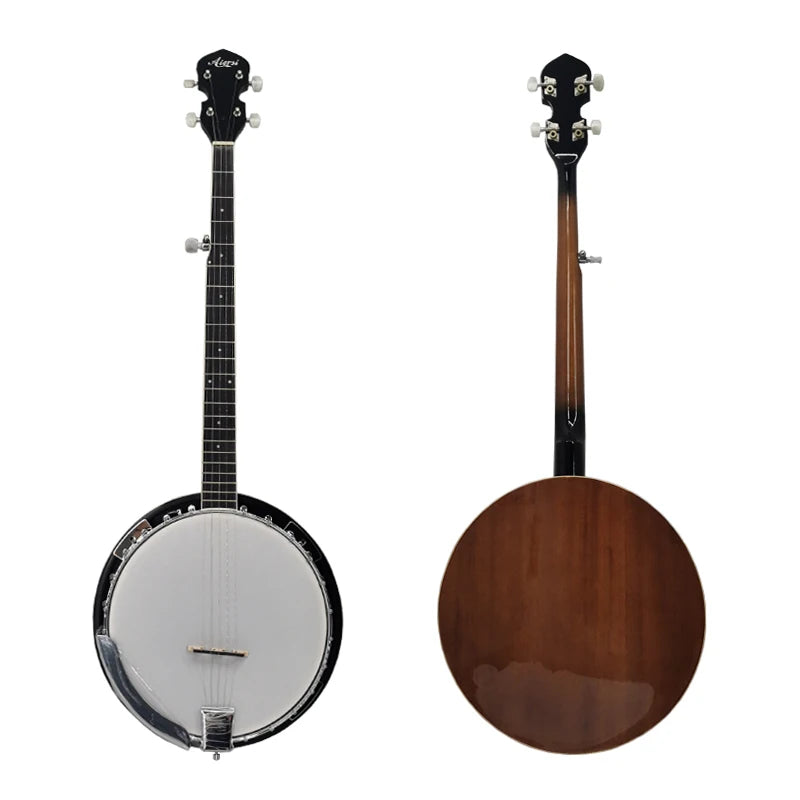 Aiersi Brand OEM Universal Banjo 5 Kord Instruments with a Thumb String and Produces a Drone-like Sound