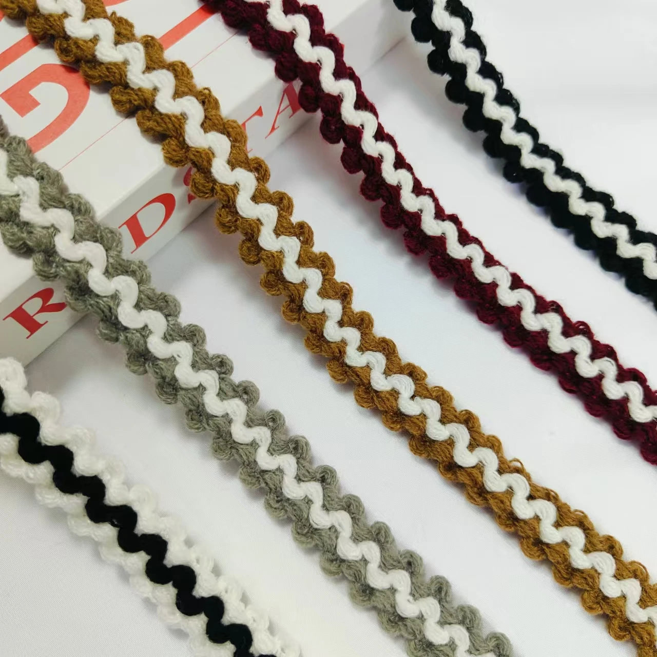 2cm Braided Trimming Wool Tape Trimming Winter Clothing Coat Accessories