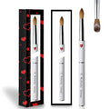 Professional Custom Logo Pure Kolinsky Sable Nail Art Brush with Metal Handle Oval Nail Brush for Use Manicure
