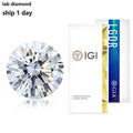 1ct Cvd Hpht IGI Certificated Lab Grownd Diamond Round D Vs1 Vvs2 Clarity Real Diamond Cvd Hpht Diamond for Luxury Jewelry