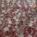 New Style 100% Polyester 3D Fancy Wedding Embroidery Bridal Beaded Eco-Friendly Mesh Luxury French Tulle Lace Fabric XM-BF1103
