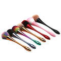 2023 Colorful Champagne Nail Art Dust Clean Brush With Long Handle