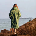 Custom Recycled Windproof Waterproof Changing Hooded Robe 70X110CM Swim Parka Changing Robe
