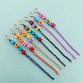 Keychain Resin Letter Acrylic Beads With Rope for Women's Bag Pendant Punk Style