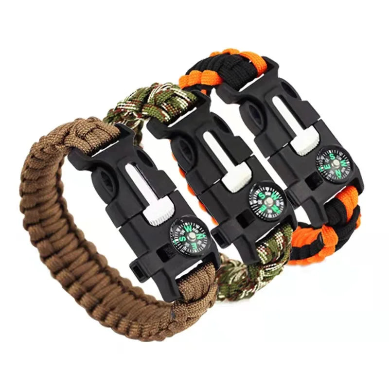 Outdoor Multifunctional Survival Rope Braided Bracelet Watch