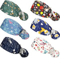 Working Cap with Buttons & Ribbon Tie for Women One Size Fits All Working Head Cover Surgery Cap Medical Uniforms