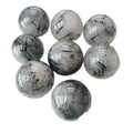 Wholesale Natural Stone Black Rutiled Quartz Ball Healing Crystal Tourmaline Quartz Sphere