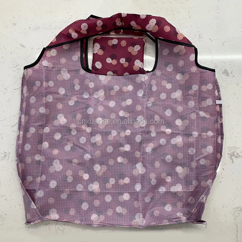 New Hot Sale Grocery Folding Reusable Polyester Storage Shopping Bag
