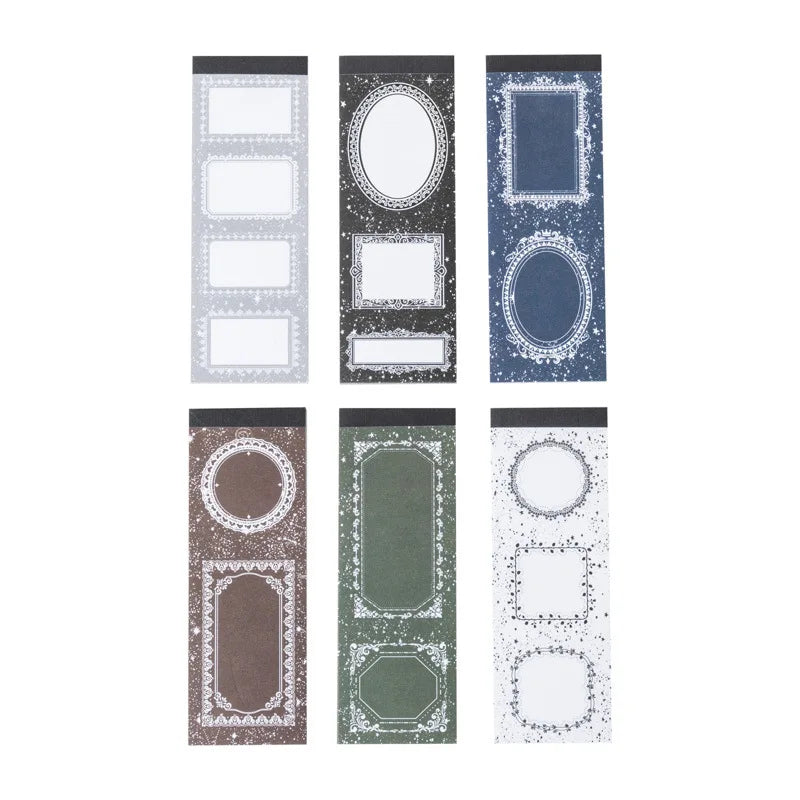 Starry Night Theme 30-Sheet Pack Basic Collage Writing Notebook Starry Series 6 Tear-Off Design for Promotional Use