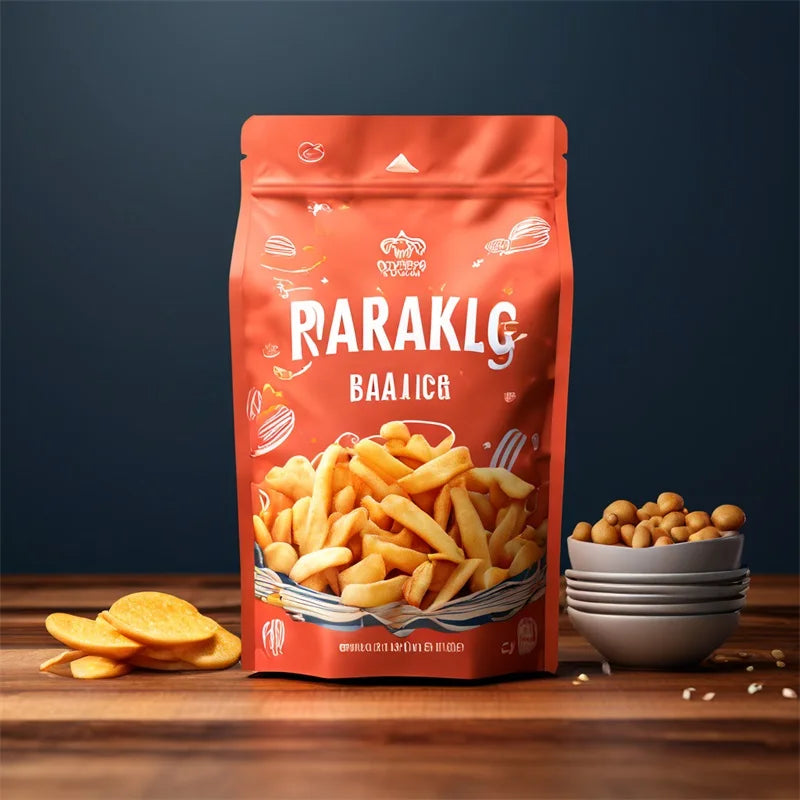 Custom Logo Printed Resealable Ziplock Aluminum Foil Mylar Stand up Pouches Bags for Food Snack Packaging