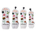 Ready to Ship Customized Embroidery Golf Club Headcover Golf Drivers Cover Set Custom Golf Head Cover Set of 3