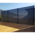 JHR Aluminum Fence Every Parts Hot Sell Modern Metal Powder Coating Garden Fence Black Aluminum Fence 3 Channer H Post