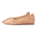 High Quality Classic Design Women's Summer Loafer Flats Top-Grade Sheepskin Genuine Suede Leather Breathable Ballet Casual Shoes