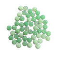 Natural Green Australia Green Jade Round Flat Bottom Cabochon Gemstones for Ring Jewelry