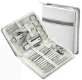 26 Pieces Stainless Steel Manicure Pedicure Tool Professional Nail Clipper Kits Nail Cutter Sets with Luxurious Travel Case