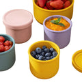 Microwave Safe Silicone Food Storage Containers With Lids Silicone Fresh Keeping Box Silicone Salad Fruit Lunch Box