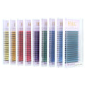 Lashes Extension Korean 16 Lines 0.07 8-15mm Mixed Individual Colored Lashes Trays
