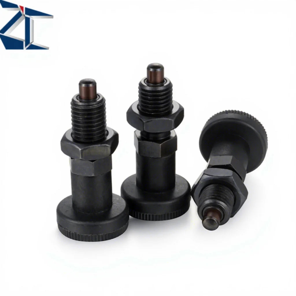 ZPXAS Zinc Plated Stainless Steel Black Economical Knob Spring Indexing Plunger Other Fasteners