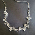 SLBRIDAL Handmade Crystal Rhinestones Freshwater Pearls Alloy Flower Bridal Headband Wedding Hair Accessories Women Hair Jewelry