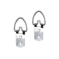 35x13mm D Ring Two Holes Metal Iron Galvanized Silver Photo Album Picture Frame Hanger Wall Hook Box