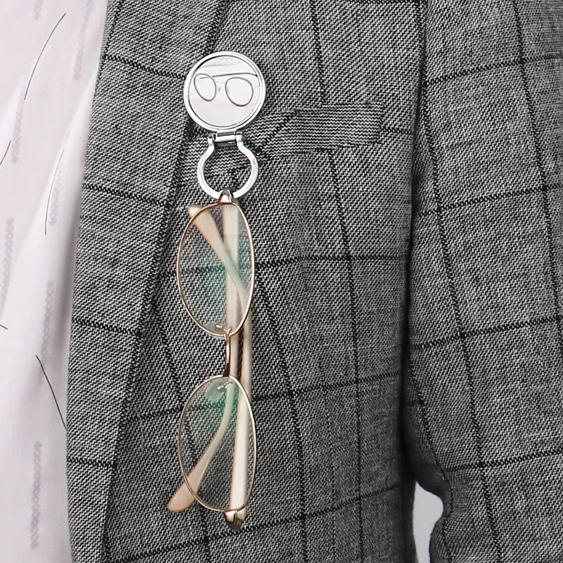 Wholesale for Gifts Promotion Sublimation Blank Metal Hangers Brooch Eyeglass Hanger