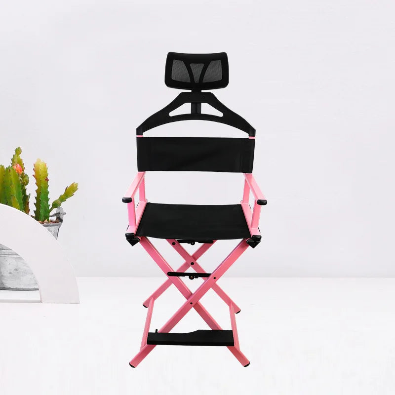 Modern Style Metal Chair Warehouse Makeup Chair Folding Beauty Massage Director Bedroom Director Folding Chair