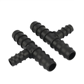 Outer Diameter 20mm to 16mm Plastic Barbed Reducing Tee Irrigation Fittings Joint Hose 3 Way Coupling Adapter