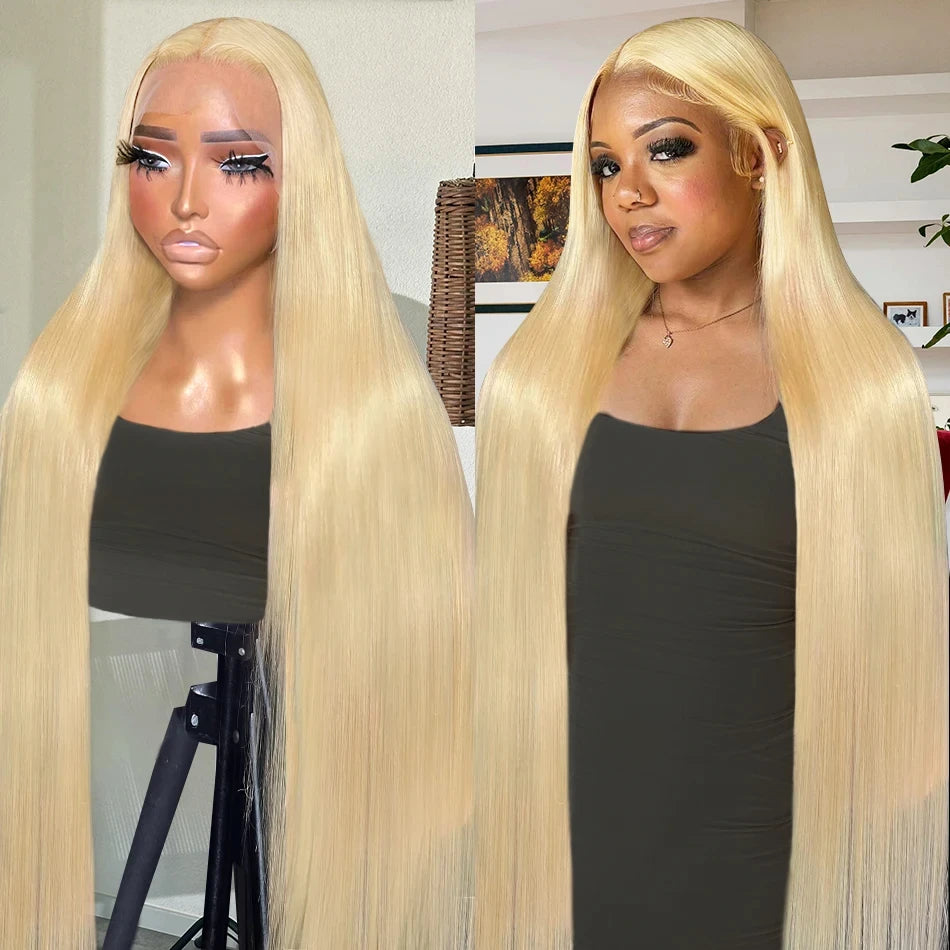 Wholesale 613 Blonde Lace Front Wigs 40 Inch 613 13x4 Full Lace Wig Cheap Brazilian Human Raw Virgin Hair Full Lace Wigs