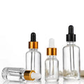 5/10/15/30/50/100ml Transparent Glass Dropper Bottle Vials With Glass Eye Drop Pipette for Cosmetics Perfume Essential Oil
