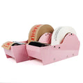 Manual Light Weight Small & Easy Portable Gummed Paper Tape Dispenser Pink Water Activated
