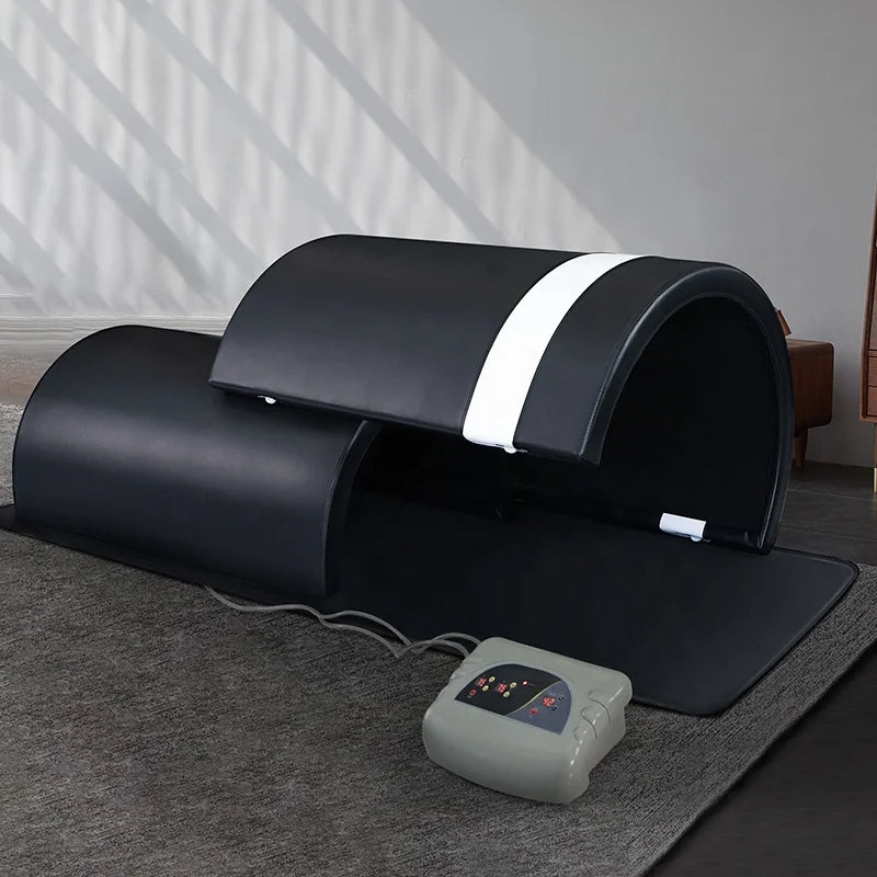 FUMEI Portable Foldable Infrared Sauna Cabin with Zero EMF 75Â°C Rapid Heating Dome Sauna for Home Use