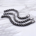 Wholesale Vintage Men Punk Hip Hop 316L Stainless Steel Skeleton Head Bracelet Personalized Skull Link Chain Bracelet