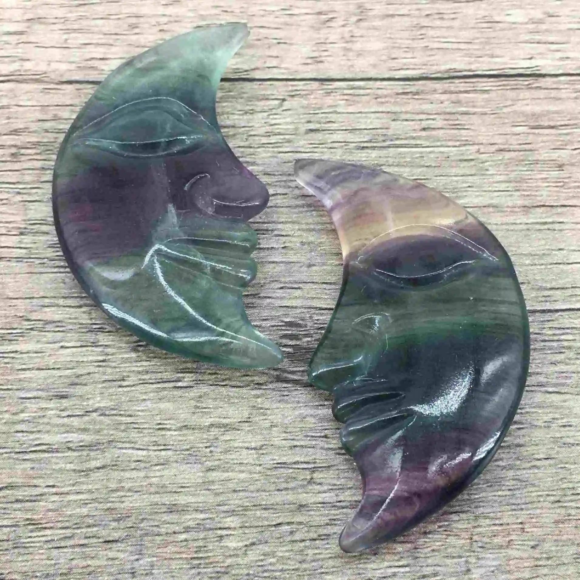 DIY NEW MIX AGATE Hand Crafted MOON / FACE CARVED AGATE MOONS / CARVED MOONS AT BEST QUALITY