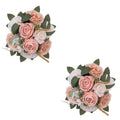 Artificial Flowers Ball Wedding Centerpieces Dusty Pink Rose for Table Silk Kissing Ball Bouquet Arrangements Home Party Decor