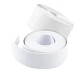 Home Kitchen Bathroom PVC Acrylic White Sink Crack Strip Double Sided Waterproof Mold Seal Tape 50' Bathtub Corner Sealing Tape