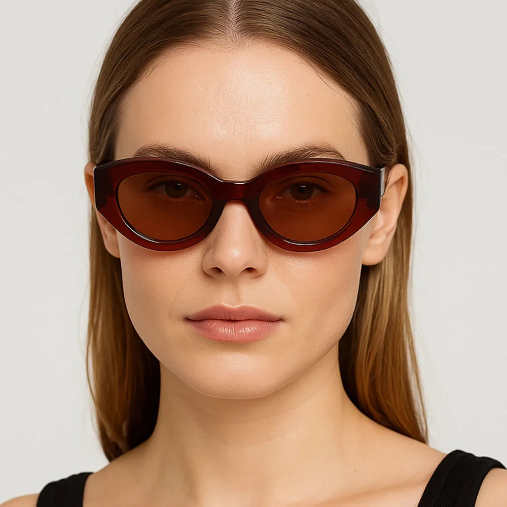 VSA25010 Vintage Acetate Women Eyewear Manufacturer Custom Wholesale UV Protection Fashion Sunglasses