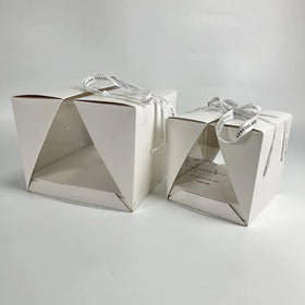 High Quality Wholesale Custom Birthday White Cupcake Cake Bakery Dessert Boxes Packaging with Window