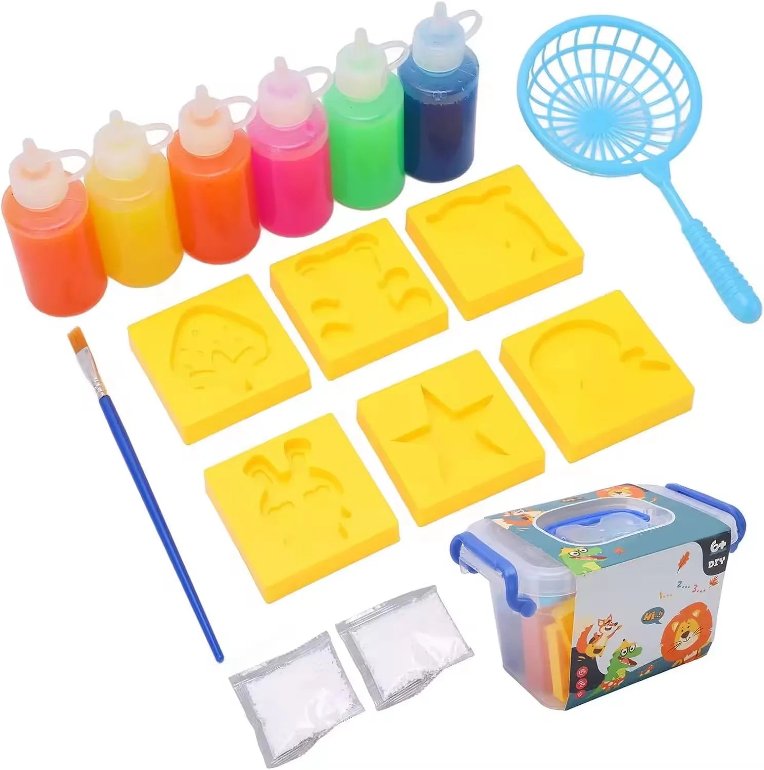Jinying 3D Magic Water Elf DIY Creative Handmade Water Toy for Kids with Sea Toy Animal Mold for Christmas Birthday Gift