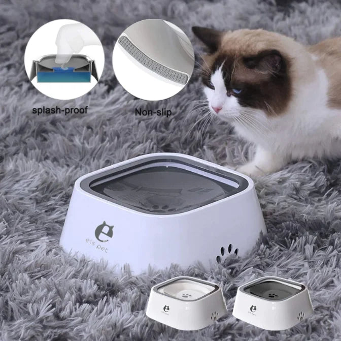Anti-Spill Dog Drinking Water Machine Pet Carried Floating Bowl Portable Suspended Feeder Dispenser