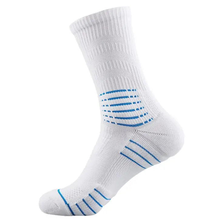 Factory Direct Sports Terry Breathable Shock Absorption High Tube Socks Thick Towel Bottom Football Basketball Socks