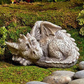 DIY New Design Resin Cartoon Animal Figurines Polyresin Dragon Statue For Garden Decor