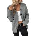 Female Sweater Knitted Cardigan for Women New Blank Long Sleeve Casual Coat With Hooded
