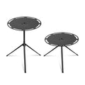 KingGear Custom Logo Modern Aluminum Alloy & Iron Outdoor Furniture Portable Folding Round Desktop Triangle Camping Picnic Table