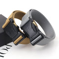 Men's Sports Car Horn Button Comfortable Breathable Outdoor Sports Belt Fashionable Versatile Casual Fabric Belt for Men