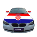 Hot Sale 115x150cm Custom Size Engine Flags 100% Polyester with Custom Logo Cover Rearview Mirror Car Hood Custom Croatia Flag