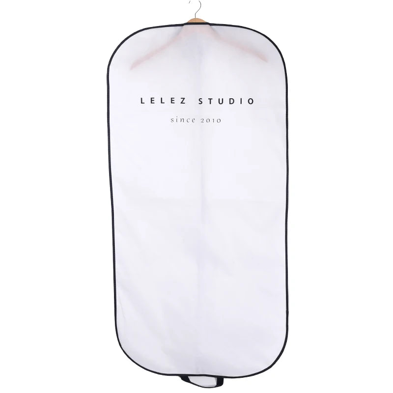 Eco Friendly Custom Non-Woven Reusable Suit Cover with Custom Logo Oxford Fabric Travel Garment Bag