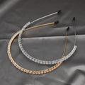Platinum Plated/24K Gold Plated Zircon Headpiece in Hairbands Girls Headband Women Hair Jewelry Jewellery Factory Direct Sales