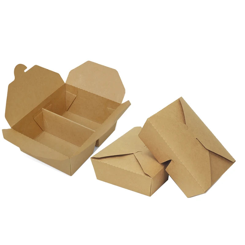 Paper Carton Cardboard Brown Box for Packaging Chicken and Small Chops Nuggets Box