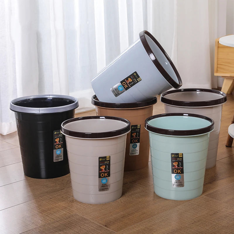 New Arrivals Wholesale 8l 9..5l Durable Open Top Plastic Trash Bin Wastebasket for Bathroom Kitchen