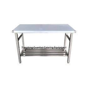 Custom Stainless Steel Resistant Corrosion Dining Hall Foldable Table Industrial Portable Kitchen Folding Work Table